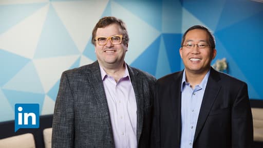 Chris Yeh and Reid Hoffman at LinkedIn