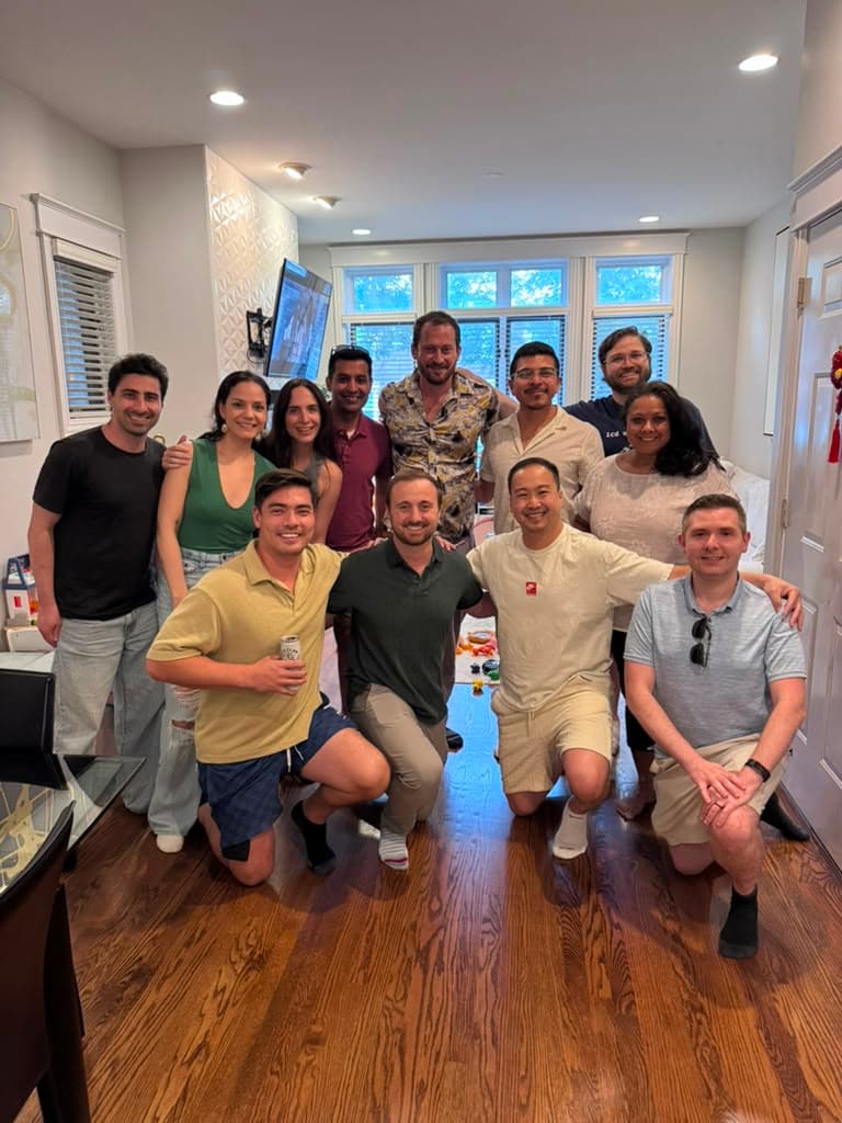 Gildre founders building real connections at a community event, the kind of high-value relationships that change the trajectory of a business