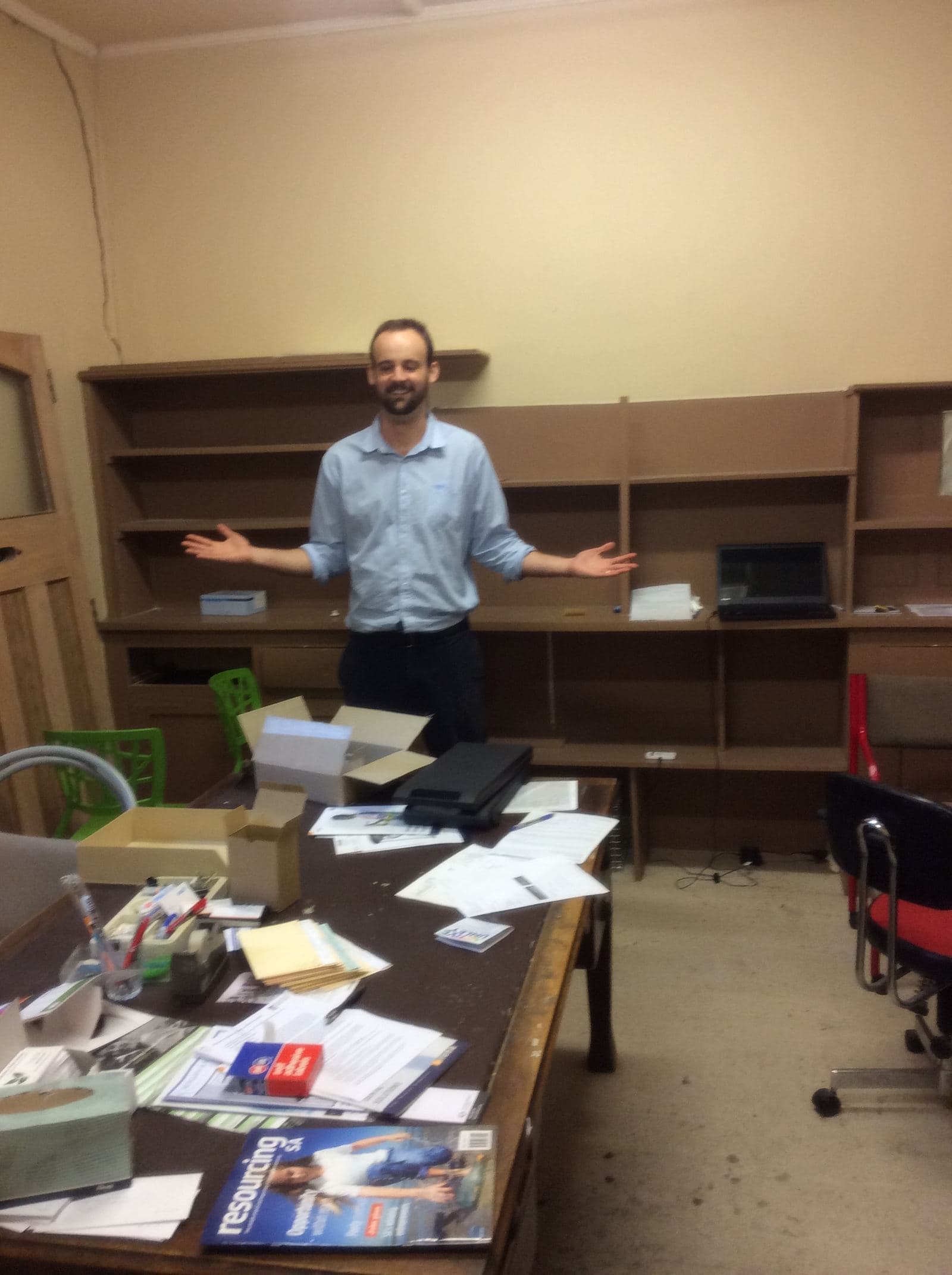 Dr. Michael Filosi in the early days at Fullarton Park Dental, Adelaide, before the renovations