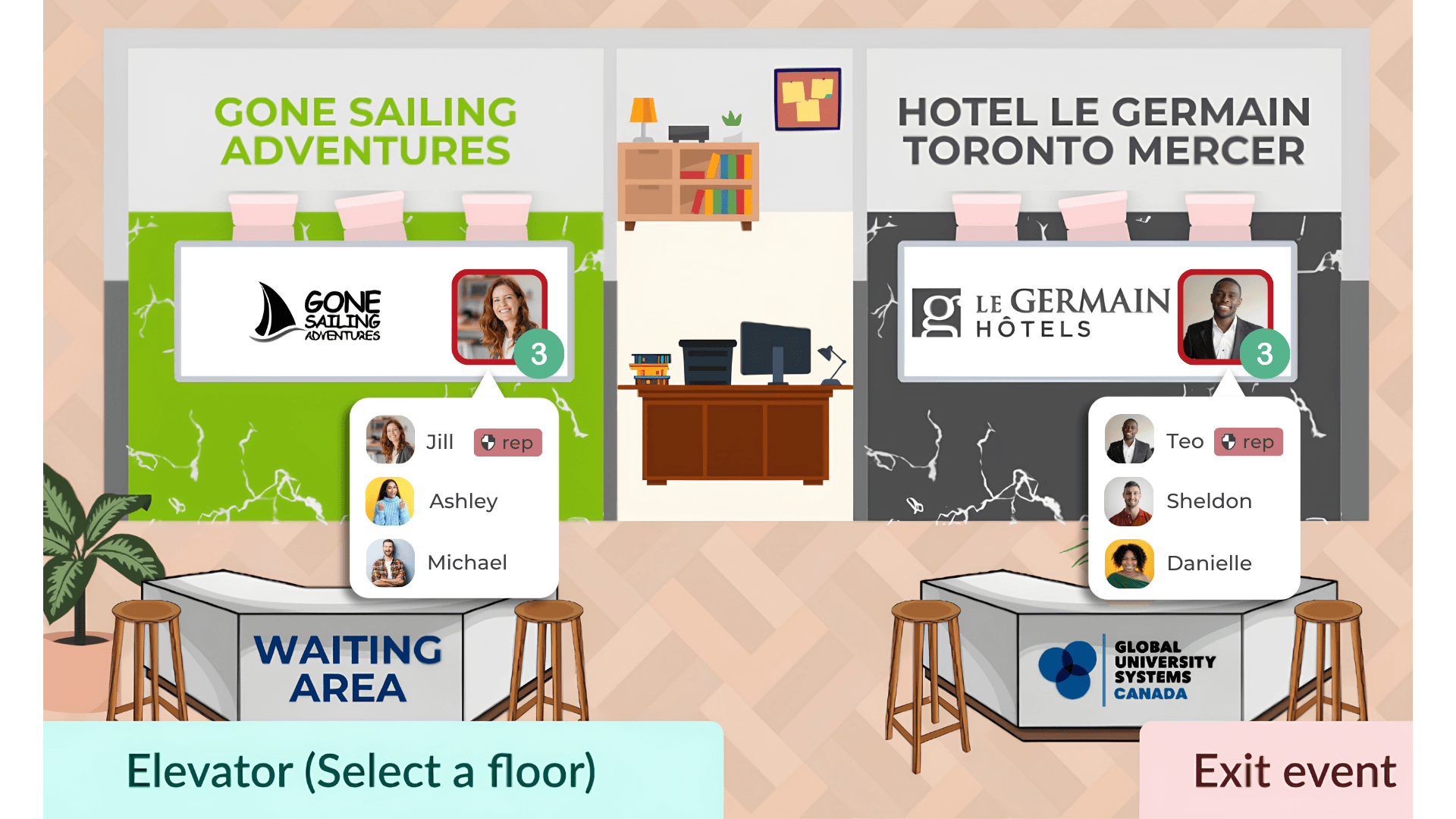 Gatherly virtual sponsor booths